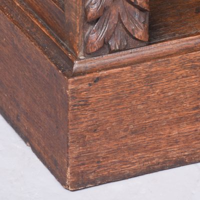 Neat Sized, Flemish Carved Oak 19th Century Open Bookcase - Image 3