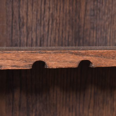 Neat Sized, Flemish Carved Oak 19th Century Open Bookcase - Image 9