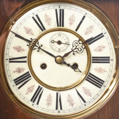 Neat-Sized Mahogany Grandmother Clock In The Georgian Style - Image 8