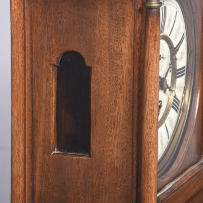 Neat-Sized Mahogany Grandmother Clock In The Georgian Style - Image 9