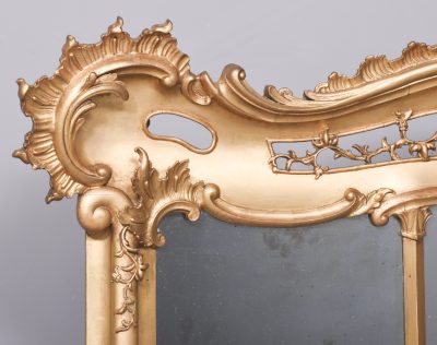 Stylish Mid-Victorian Gilded Overmantel Mirror By Cicero Of Edinburgh - Image 3