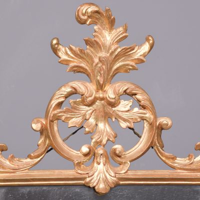 Chippendale-Style, Edwardian Period Hand Carved Giltwood Wall Mirror - Image 2