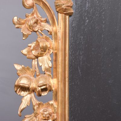 Chippendale-Style, Edwardian Period Hand Carved Giltwood Wall Mirror - Image 5