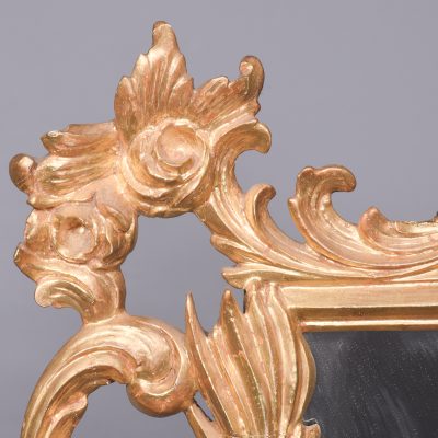 Chippendale-Style, Edwardian Period Hand Carved Giltwood Wall Mirror - Image 6