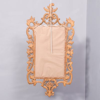 Chippendale-Style, Edwardian Period Hand Carved Giltwood Wall Mirror - Image 8