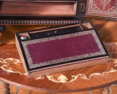 Exceptional Victorian Mother-of-Pearl Inlaid Rosewood Cabinet - Image 8