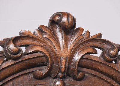 Large Profusely Carved Victorian Oak Mirror - Image 4