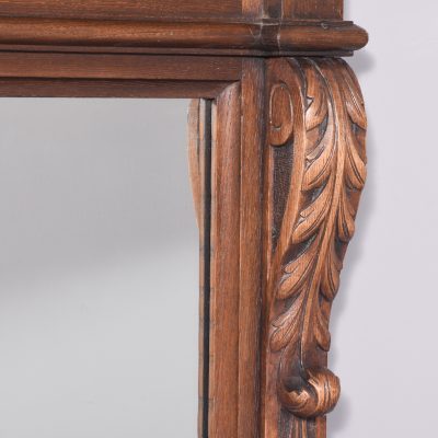 Large Profusely Carved Victorian Oak Mirror - Image 6