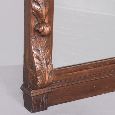 Large Profusely Carved Victorian Oak Mirror - Image 9