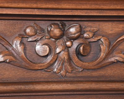 Large Profusely Carved Victorian Oak Mirror - Image 11