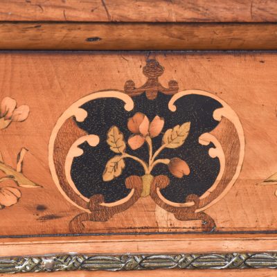 Magnificent Victorian Marquetry Inlaid Burr Walnut Cabinet - Image 2