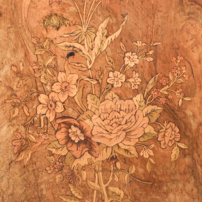 Magnificent Victorian Marquetry Inlaid Burr Walnut Cabinet - Image 3