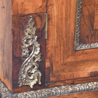 Magnificent Victorian Marquetry Inlaid Burr Walnut Cabinet - Image 7