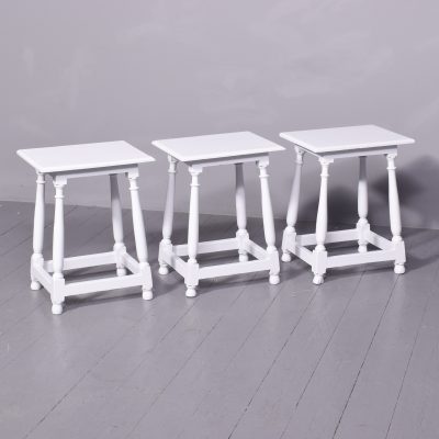 Set of 3 Stylish Painted Occasional Tables - Image 2