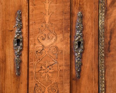 Quality Mid-Victorian Inlaid Walnut Bow-End Credenza - Image 6