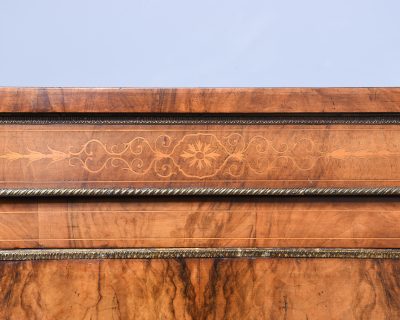 Quality Mid-Victorian Inlaid Walnut Bow-End Credenza - Image 10