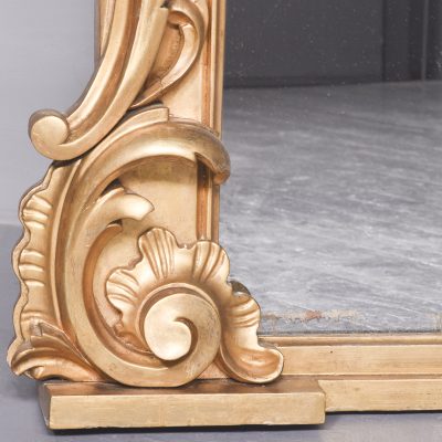 William IV Carved and Giltwood Overmantel Mirror - Image 4