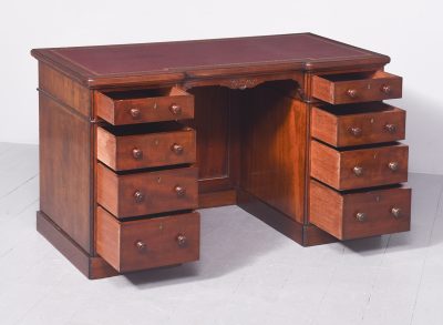 Victorian Mahogany Desk by Holland and Sons of London - Image 7