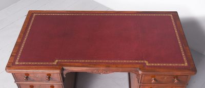 Victorian Mahogany Desk by Holland and Sons of London - Image 8