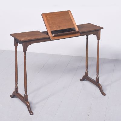 Unusual Georgian Style Mahogany Music Stand - Image 7