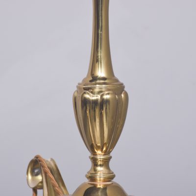 Edwardian Brass Rise & Fall Light Fitting - Image 4