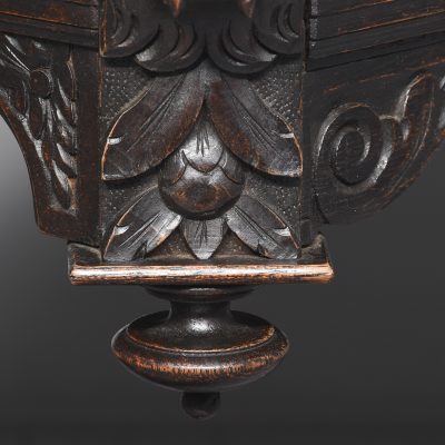 A Dutch Carved Oak Dolphin Table - Image 4