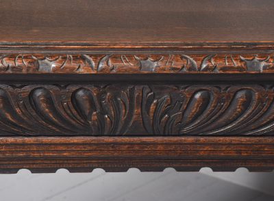 A Dutch Carved Oak Dolphin Table - Image 13