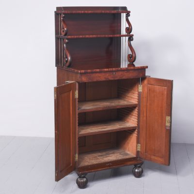 Neat Sized Regency Mahogany Chiffonier - Image 6