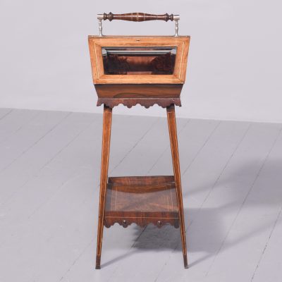 Sheraton Style Glazed Sewing Table - Image 10