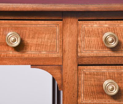 Quality Neat-Sized Edwardian Sheraton Style Writing Desk - Image 5