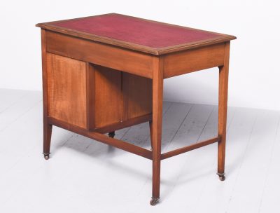 Quality Neat-Sized Edwardian Sheraton Style Writing Desk - Image 7