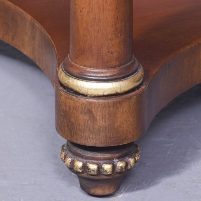 Attractive Pair Of Empire-Style Mahogany Oval Top Side Tables - Image 3