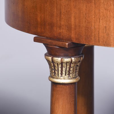 Attractive Pair Of Empire-Style Mahogany Oval Top Side Tables - Image 4