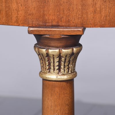 Attractive Pair Of Empire-Style Mahogany Oval Top Side Tables - Image 5