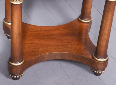 Attractive Pair Of Empire-Style Mahogany Oval Top Side Tables - Image 6