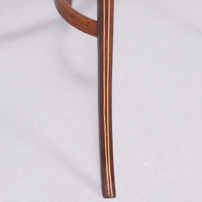 Sheraton Style Satinwood, Rosewood, and Boxwood Banded Side Table - Image 3