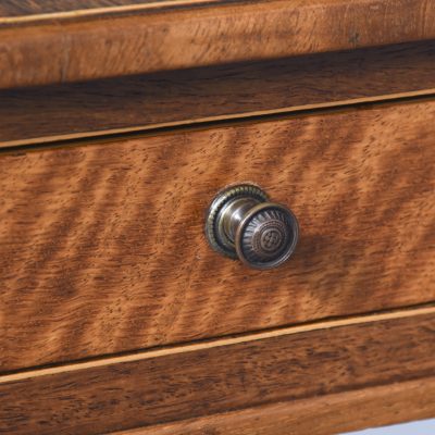 Sheraton Style Satinwood, Rosewood, and Boxwood Banded Side Table - Image 5