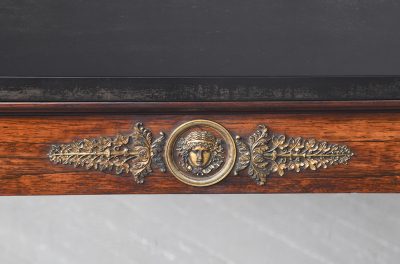 French Empire Rosewood & Marble Console Table - Image 2