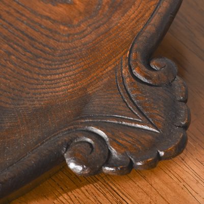 A Victorian Carved Solid Oak Bowl - Image 3