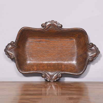 A Victorian Carved Solid Oak Bowl - Image 4