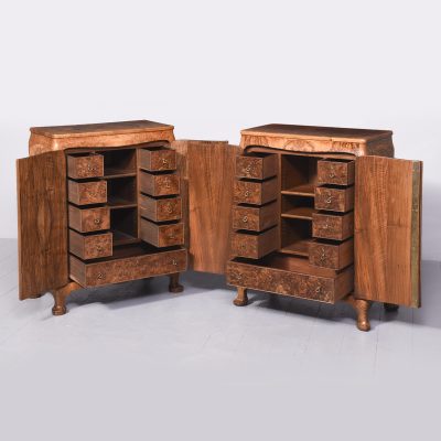 Pair of Burr Walnut Cabinets by Whytock & Reid of Edinburgh - Image 13