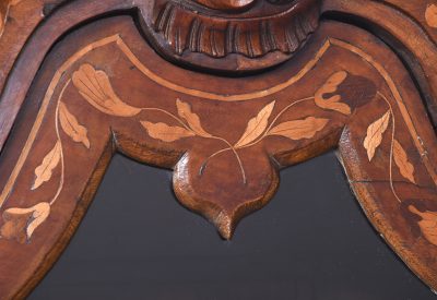 Early 19th Century Dutch Marquetry Inlaid Mahogany Bookcase on Chest - Image 3