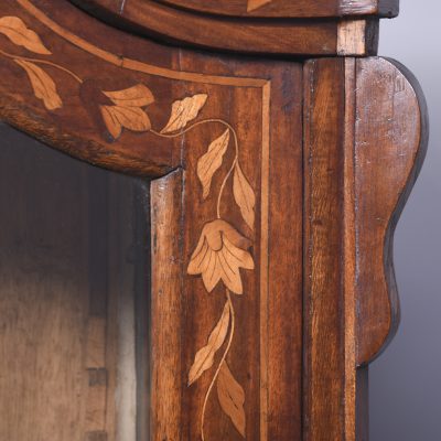 Early 19th Century Dutch Marquetry Inlaid Mahogany Bookcase on Chest - Image 12