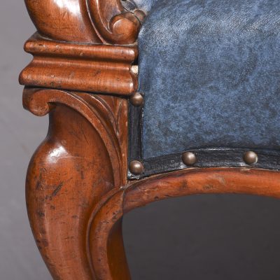 Impressive Pair of Large carved Mahogany William IV Armchairs - Image 7