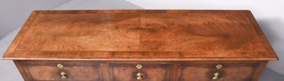 Early Georgian Style Inlaid Figured Walnut Dresser Base - Image 8