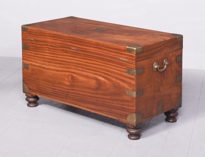 Exceptional Quality Victorian Brass-Bound, Solid Camphorwood Trunk - Image 10