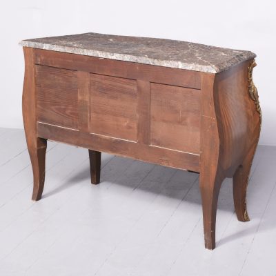 French Marble Top Serpentine Front Rococo Style Commode - Image 2