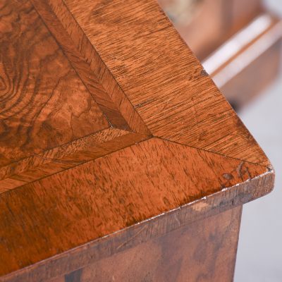 Pair of Mid-Victorian Inlaid Burr Walnut Small Chests/Lockers with Chamfered Corners - Image 5