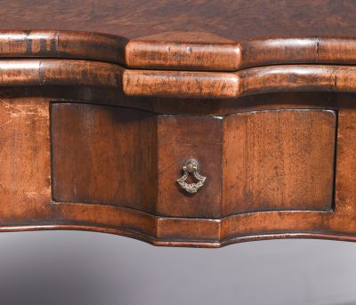 A George II Style Shaped-Front Fold-Over Games Table - Image 2