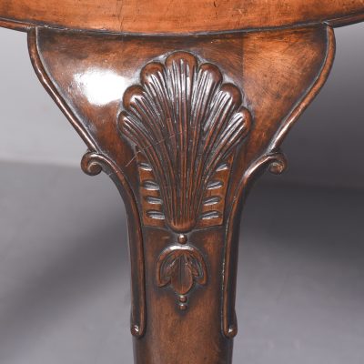 A George II Style Shaped-Front Fold-Over Games Table - Image 4